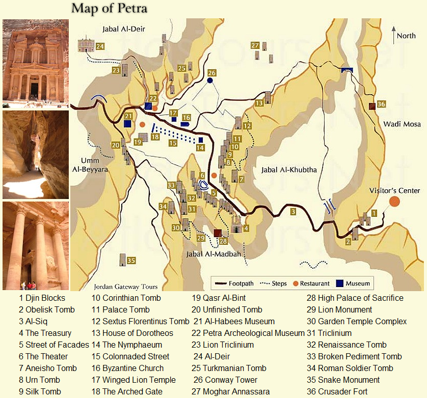 Plattegrond Petra