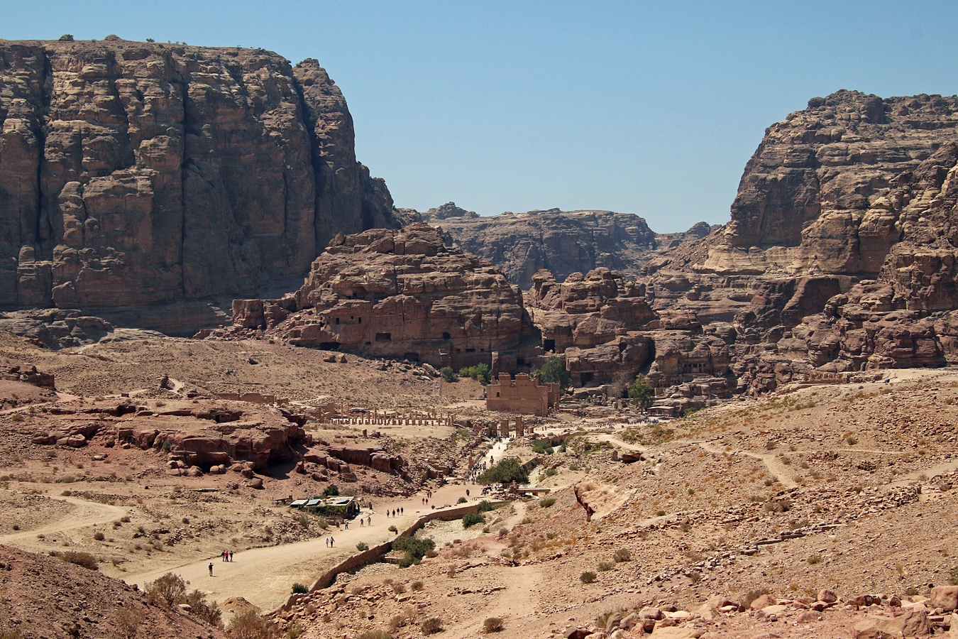 uitzicht op Petra